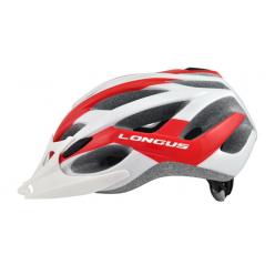 Шлем Longus AVIAX InMold бел/красн, разм L/XL 58-61см